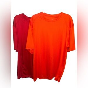 BADGER SPORT Red and Orange Athletic T-Shirts